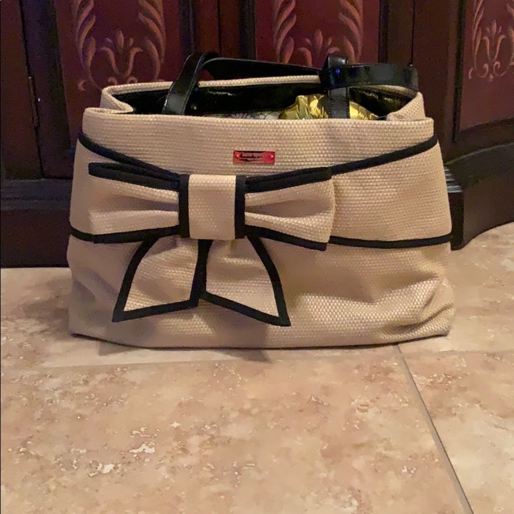 Kate Spade Straw Bow Purse